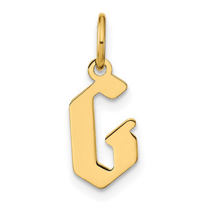 14KY Letter G Initial Pendant - XN-DA1A49BD-1033