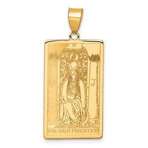 14ky The High Priestess Tarot Card Pendant