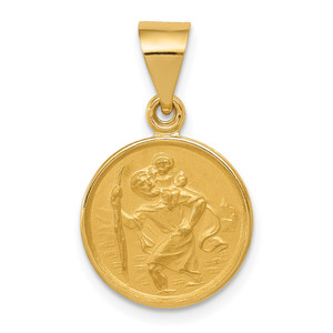 18k Saint Christopher Medal Pendant - 18-1DD960B4-1293