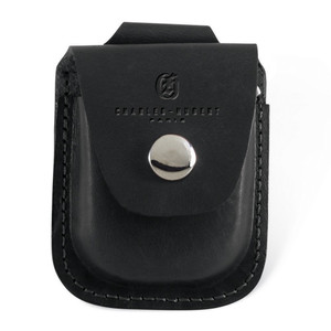 Charles Hubert Black Leather Holder For Up To 42mm Pocket Watch