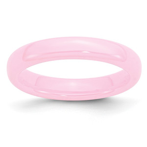 Chisel Ceramic Pink 4mm Polished Band - CE-61C478F4-1902