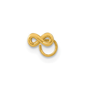 14K 22 Gauge Infinity Nose Ring Body Jewelry