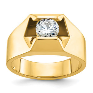 IBGoodman 14k 1 carat Lab Grown Diamond VS/SI+ G+ Complete Men's Ring - B5-084D3706-4764