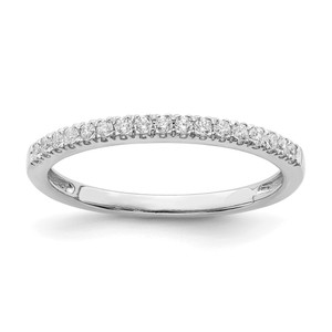Pure Serenity 14k White Gold 1/6 carat Lab Grown Diamond VS/SI Wedding Band