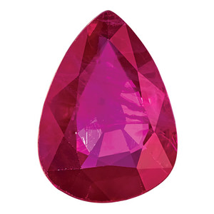 Ruby AA Quality 6x4mm Pear