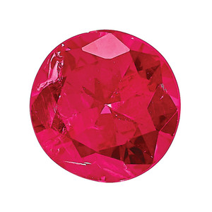 Ruby AAA Quality 3.75mm Round Diamond-Cut