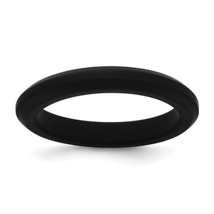 Silicone Black 3mm Round Band - SL-30D3279E-2122