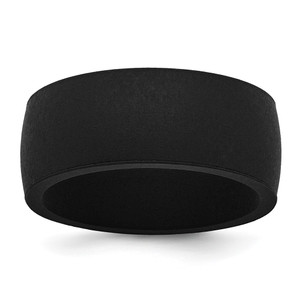Silicone Black 8.70mm Flat Edge Band - SL-FA15A8B2-7185