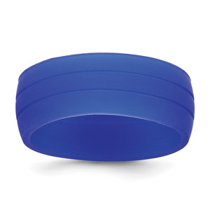 Silicone Blue 8.50mm Grooved Band - SL-7AE5B549-7085