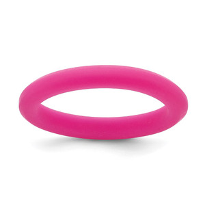 Silicone Fuchsia 3mm Round Band - SL-96F6AC7C-4142
