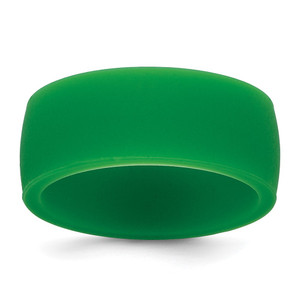 Silicone Green 8.70mm Flat Edge Band - SL-C6A0145F-8136