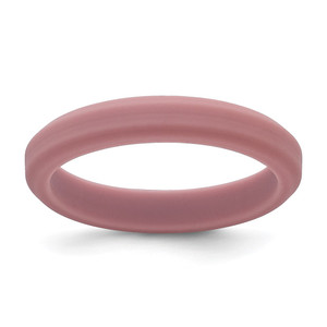 Silicone Rose Pink 4mm Ridged Edge Band - SL-1F658EF9-8108
