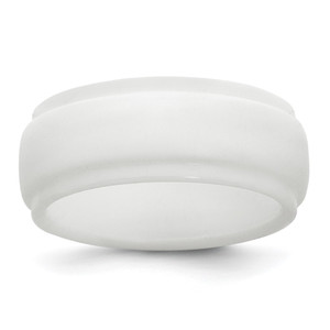 Silicone White 9mm Ridged Edge Band - SL-A97883A9-1055