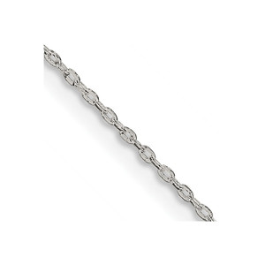 Sterling Silver .5mm Flat Link Cable Chain - QP-C336B881-2826