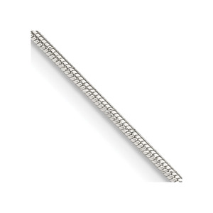 Sterling Silver 1.2mm Patterned Diamond-cut Snake Chain - QS-9326AA8E-8199