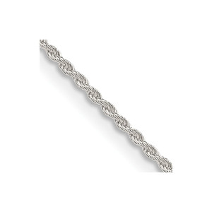Sterling Silver 1.3mm Solid Rope Chain - QD-80C094B7-7907