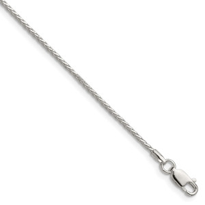 Sterling Silver 1.45mm 8 Sided D/C Double Spiga Chain - QD-9471A719-6087