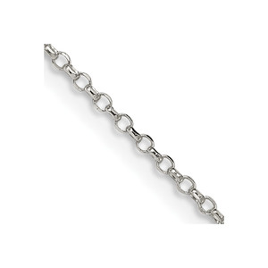 Sterling Silver 1.5mm Diamond-cut Cable Chain - QH-371626D7-7548