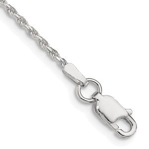 Sterling Silver 1.5mm Diamond-cut Rope Chain - QD-BE299BE4-4703