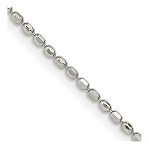 Sterling Silver 1.5mm Fancy Beaded Chain - QP-D46B097A-8911