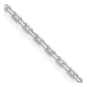Sterling Silver 1.65mm Diamond-cut Long Link Cable Chain - QP-DC3CF786-8620