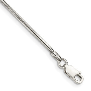 Sterling Silver 1.6mm Round Snake Chain - QS-2155CD35-4650