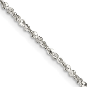 Sterling Silver 1.6mm Twisted Serpentine Chain - QP-881A36BE-1942