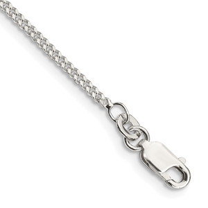 Sterling Silver 1.75mm Curb Chain Anklet - QC-03E14BAE-1096