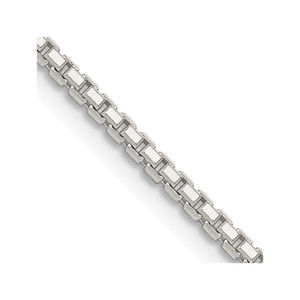 Sterling Silver 1.7mm 8 Sided Diamond-cut Box Chain - QB-F41B5643-1756
