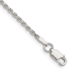 Sterling Silver 1.85mm Diamond-cut Rope Chain - QD-4B63D09A-7792