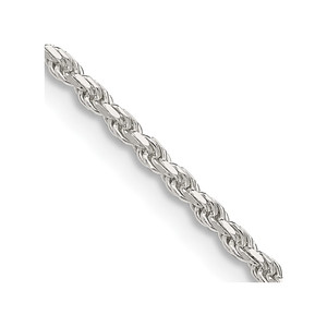 Sterling Silver 1.85mm Diamond-cut Rope Chain - QD-B6519120-1802