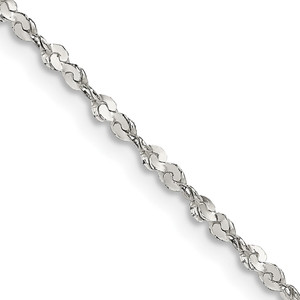 Sterling Silver 1.8mm Twisted Serpentine Chain - QP-78B3EDBB-1937