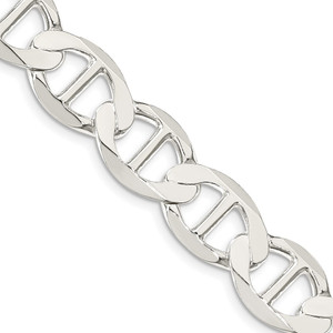 Sterling Silver 12.3mm Flat Anchor Chain - QL-1BC330F0-6679