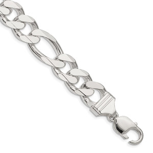 Sterling Silver 13.5mm Figaro Chain - QF-DF551C9C-1145