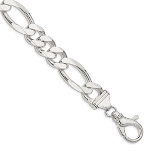 Sterling Silver 15mm Figaro Chain - QF-F4B50F42-5910