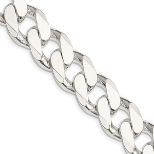 Sterling Silver 16.25mm Curb Chain - QC-8DFC26D3-6116