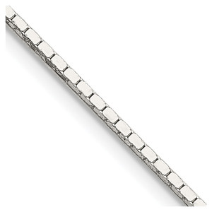 Sterling Silver 1mm Mirror Box Chain - QP-23098E63-5178