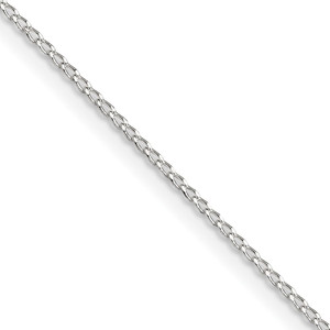 Sterling Silver 1mm Open Elongated Link Curb Chain - QP-5D028FCA-4089