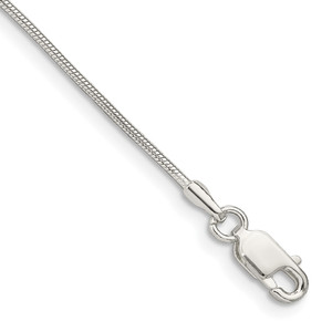 Sterling Silver 1mm Snake Chain - QS-13FC89BB-2605