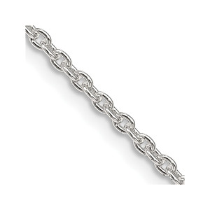 Sterling Silver 2.25mm Cable Chain - QC-2420E35B-4981