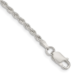Sterling Silver 2.25mm Diamond-cut Rope Chain - QD-24E175CD-9263