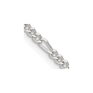 Sterling Silver 2.25mm Figaro Chain - QF-6D97BE58-6087