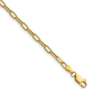 14k 3.0mm Semi-Solid Beveled Paperclip Chain - BC-92079BF6-7217