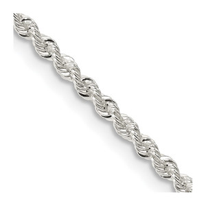 Sterling Silver 2.3mm Solid Rope Chain - QD-0DAE8E28-8696