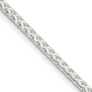 Sterling Silver 2.55mm D/C Square Franco Chain - QQ-230C7A4B-2036