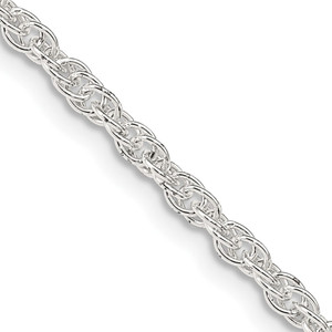 Sterling Silver 2.5mm Loose Rope Chain - QF-FECCEC59-8394