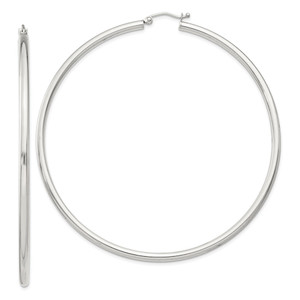 Sterling Silver 2.5mm Round Hoop Earrings - QE-D428DFEF-6204
