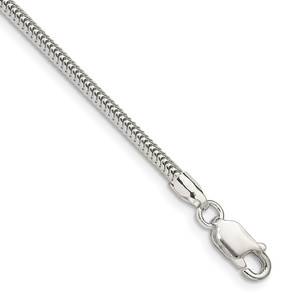 Sterling Silver 2.5mm Round Snake Chain - QS-F2E0AF90-3694