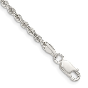 Sterling Silver 2.5mm Solid Rope Chain - QD-02336AF7-7872
