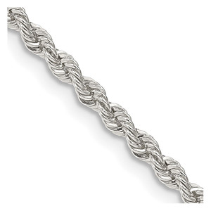 Sterling Silver 2.5mm Solid Rope Chain - QD-AF660E3C-1481